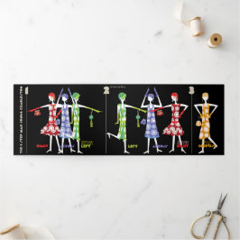 Mah Jongg Charleston / Amerikaanse Tegels Drievoud Drieluik Kaart