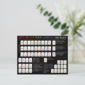 Mah Jongg Charleston / Amerikaanse Tegels Kaart (Staand voorkant)