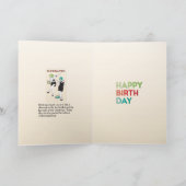 Mah Jongg Charleston Dancers Birthday Kaart (Binnen)