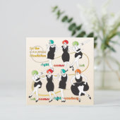 Mah Jongg Charleston Dancers Flat Kaart (Staand voorkant)