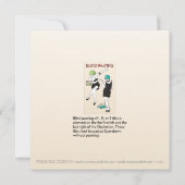 Mah Jongg Charleston Dancers Flat Kaart (Achterkant)