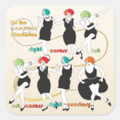 Mah Jongg Charleston Dancers Stickers (Voorkant)