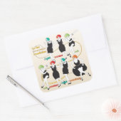 Mah Jongg Charleston Dancers Stickers (Envelop)