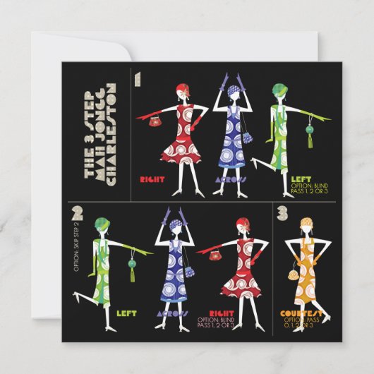 Mah Jongg Charleston Flat Kaart (Voorkant)