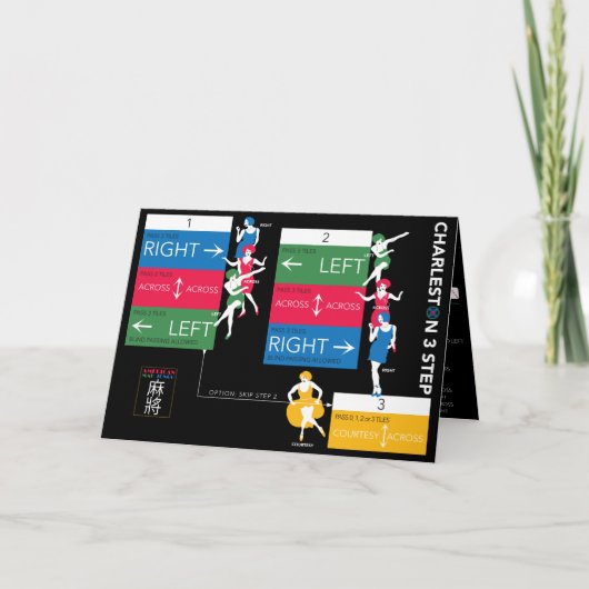 Mah Jongg Charleston Folded Kaart (Voorkant)