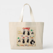 Mah Jongg Charleston Sandy Tote Grote Tote Bag (Achterkant)