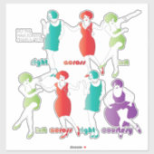 Mah Jongg Charleston Vinyl Sticker (Vel)