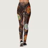Mah Jongg Chocolate Leggings (Achterkant)