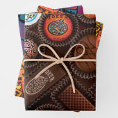 Mah Jongg Chocolate Tiles Gift Wrap Inpakpapier Vel (In situ)