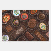 Mah Jongg Chocolate Tiles Gift Wrap Inpakpapier Vel (Voorkant)