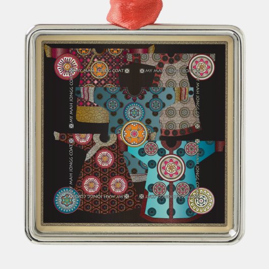 Mah Jongg Coat Metalen Ornament (Voorkant)