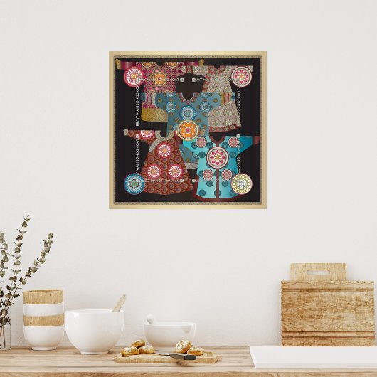 Mah Jongg Coat Poster (Keuken)