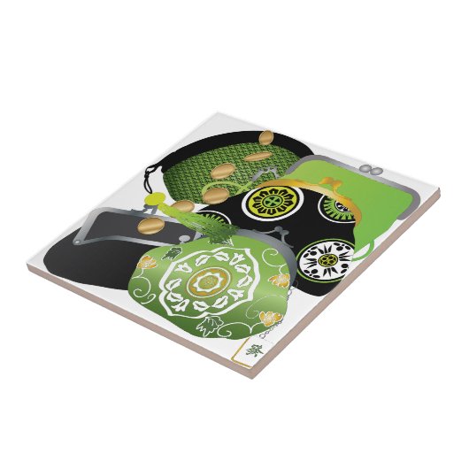 Mah Jongg Coin Purses Tile Tegeltje (Zijkant)