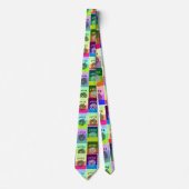 Mah Jongg Colored Joker Necktie Stropdas (Voorkant)