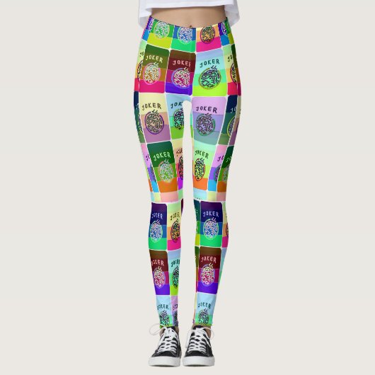 Mah Jongg Colored Tiles Leggings (Voorkant)