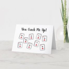 Mah Jongg Crack - Hartelijk dank Bedankkaart