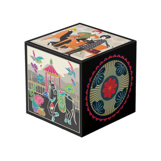 Mah Jongg Cube Kubus (Voorkant hoekig)