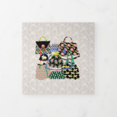 Mah Jongg Dames Trivoud Card Drieluik Kaart (Cover)