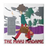 Mah Jongg de Mahj Madame Tile Tegeltje (Voorkant)