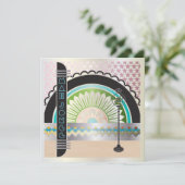 Mah Jongg Deco Ballroom Flat Kaart (Staand voorkant)