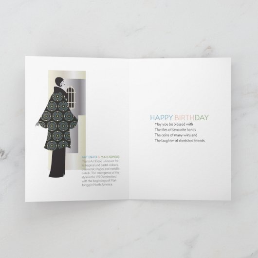 Mah Jongg Deco Miami Kaart (Binnen)