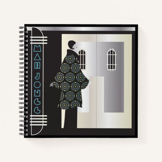 Mah Jongg Deco Notitieboek (Voorkant)
