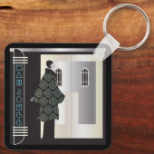 Mah Jongg Deco Sleutelhanger (Achterkant)