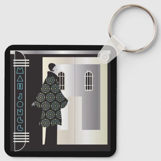 Mah Jongg Deco Sleutelhanger (Achterkant)