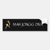 Mah Jongg Diva Bumpersticker (Voorkant)