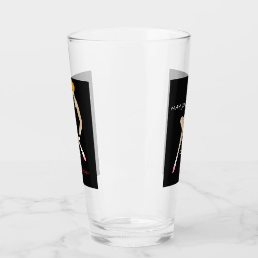 Mah Jongg Diva Drink glas (Links)