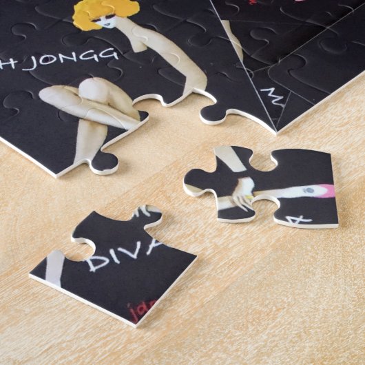 Mah Jongg Diva Puzzle Legpuzzel (Zijkant)