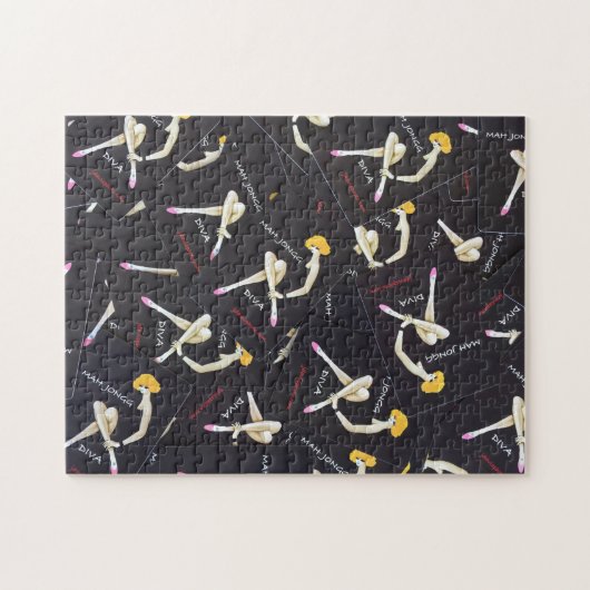 Mah Jongg Diva Puzzle Legpuzzel (Horizontaal)