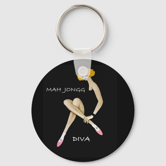 Mah Jongg Diva Sleutelhanger (Voorkant)