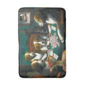 Mah Jongg Dogs Spel Mah Jongg Bath Mat (Voorkant Verticaal)