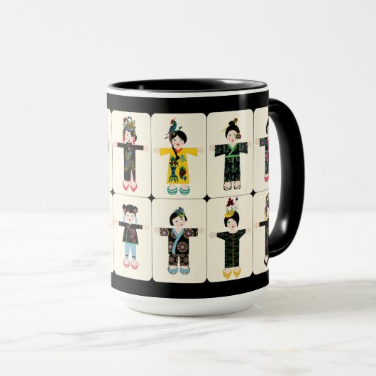 Mah Jongg Dolls Mok (Voorkant rechts)