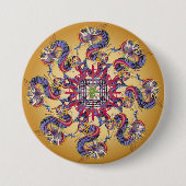 Mah Jongg Dragon Year Button (Voorkant)