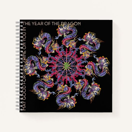 Mah Jongg Dragon Year Notitieboek (Voorkant)