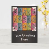 Mah Jongg Één Bams Kaart (Gele Bloem)