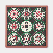 Mah Jongg Een Stippen Munt Magnet Kaart (Voorkant)