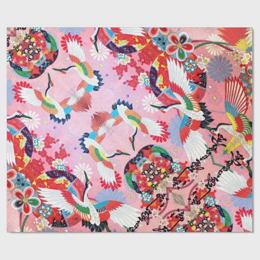 Mah Jongg Egrets Cadeaupapier (Vlak)