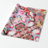 Mah Jongg Egrets Cadeaupapier (Uitgerold)