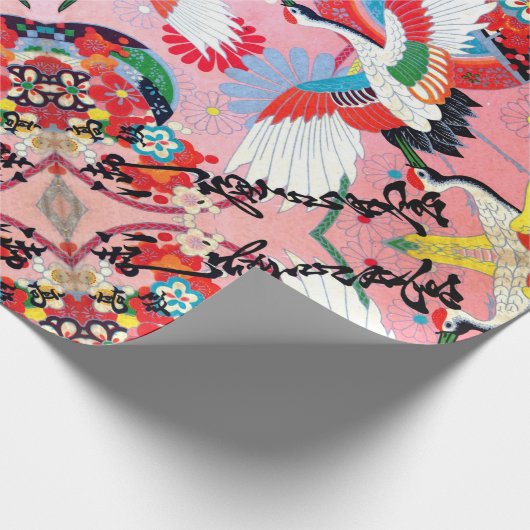 Mah Jongg Egrets Cadeaupapier (Hoek)