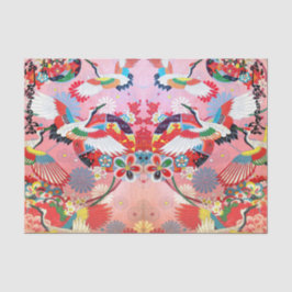 Mah Jongg Egrets in Paradise Tissuepapier