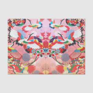 Mah Jongg Egrets in Paradise Tissuepapier