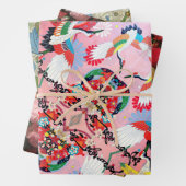 Mah Jongg Egrets, Positano en Fleuresse Inpakpapier Vel (In situ)