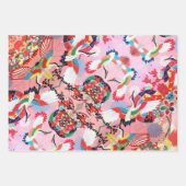 Mah Jongg Egrets, Positano en Fleuresse Inpakpapier Vel (Voorkant)