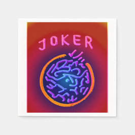 Mah Jongg Electric Joker Napkins Servet