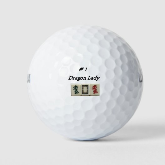 Mah-Jongg en Draken Golfballen (Voorkant)