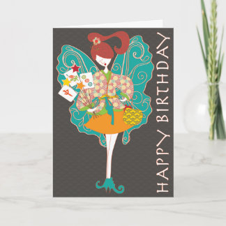 Mah Jongg Fairy Birthday Kaart