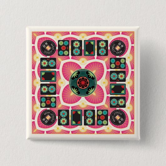 Mah Jongg Fan 2025 Button (Voorkant)